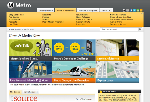 Metro.net screenshot